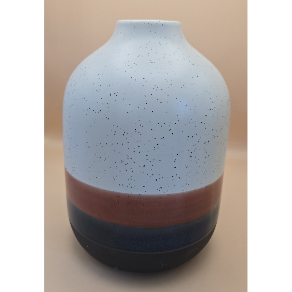 Stoneware Flower Vase Michael Wainwright 9.5"‎ Tall Large And Round